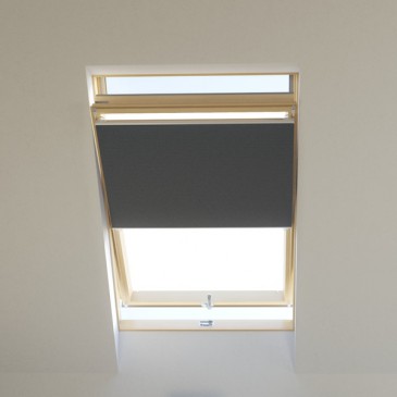 Dachfenster Wabenplissee raumverdunkelnd grau, für VELUX, FAKRO, ROTO